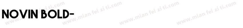 novin bold字体转换